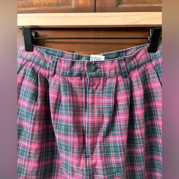 PARIS SPORT CLUB VTG 80s Plaid Stirrup High waisted pants. Size 13. Rare find! - Picture 5 of 9